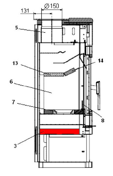 Haas+Sohn Molde 305.15 Aschekasten