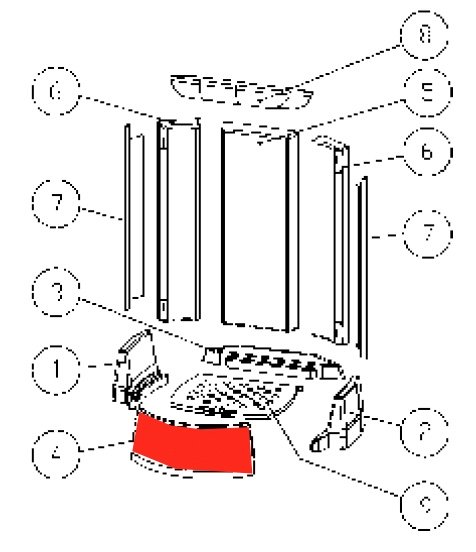 Austroflamm Pi-Ko Holzfang Keramottstein