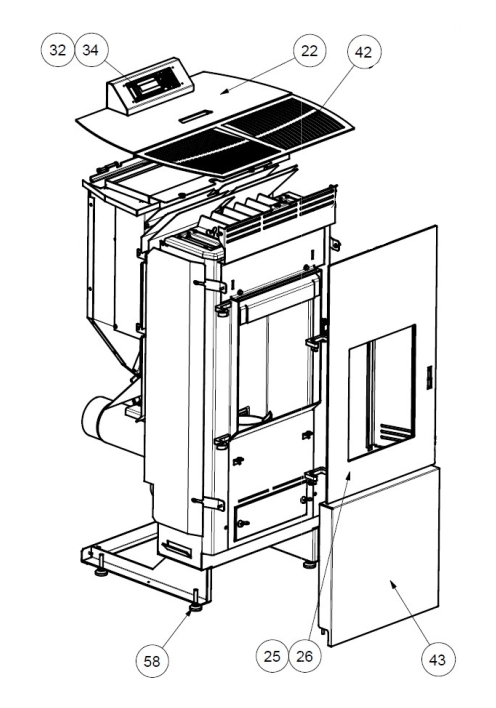 Wamsler WP 01 pannello comandi